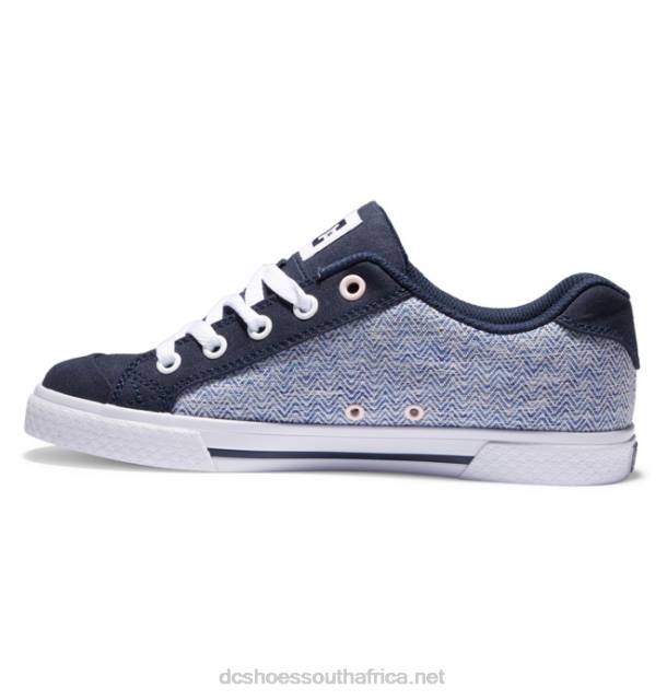 Blue/White PR2L444 DC Shoes Women's Chelsea Shoes