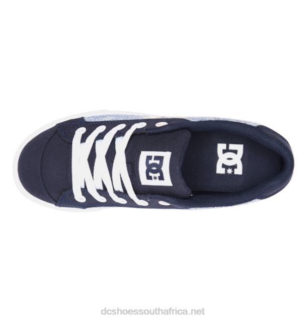 Blue/White PR2L444 DC Shoes Women's Chelsea Shoes