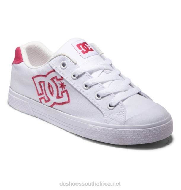 White/Crazy Pink PR2L461 DC Shoes Women's Chelsea Shoes