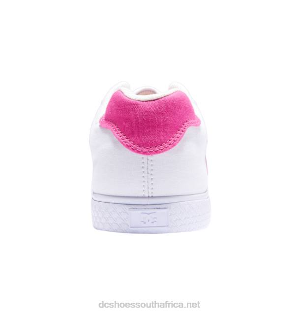 White/Crazy Pink PR2L461 DC Shoes Women's Chelsea Shoes