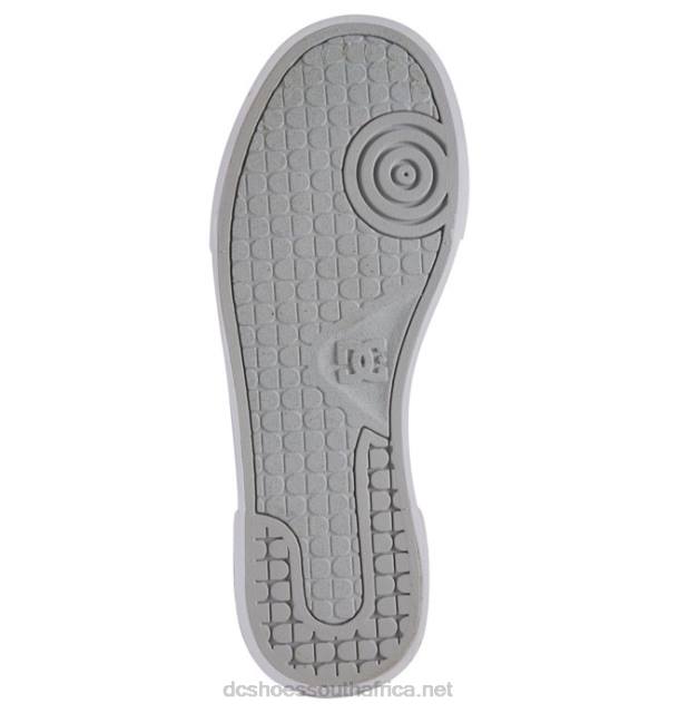 White/Silver PR2L455 DC Shoes Women's Chelsea Canvas Shoes