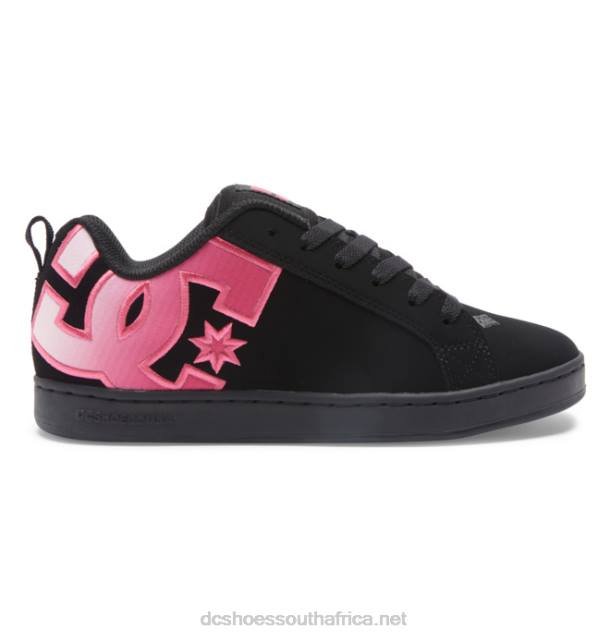 Black Gradient PR2L441 DC Shoes Women's Court Graffik Shoes