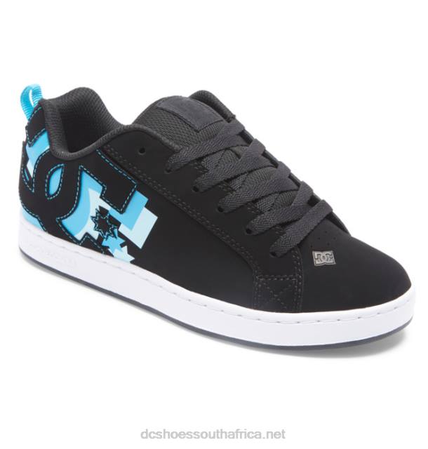 Black/Hawaiian Ocean PR2L447 DC Shoes Women's Court Graffik Shoes