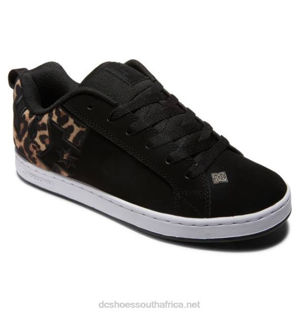 Black/White/Black Print PR2L445 DC Shoes Women's Court Graffik Shoes