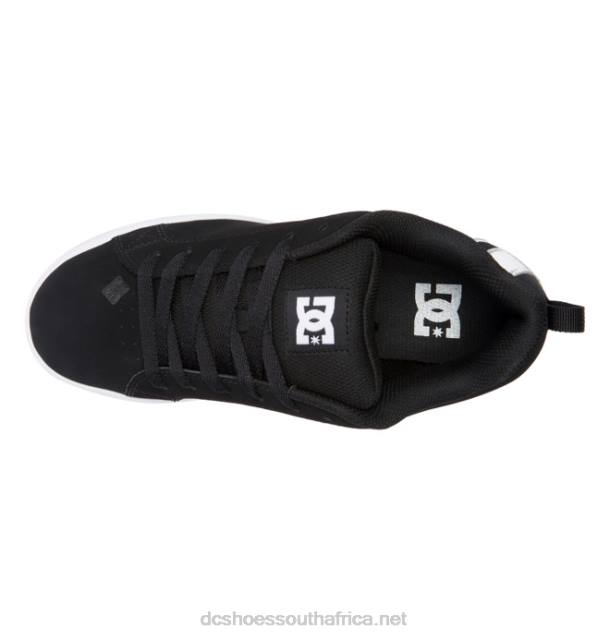 Black/White Stencil PR2L438 DC Shoes Women's Court Graffik Shoes