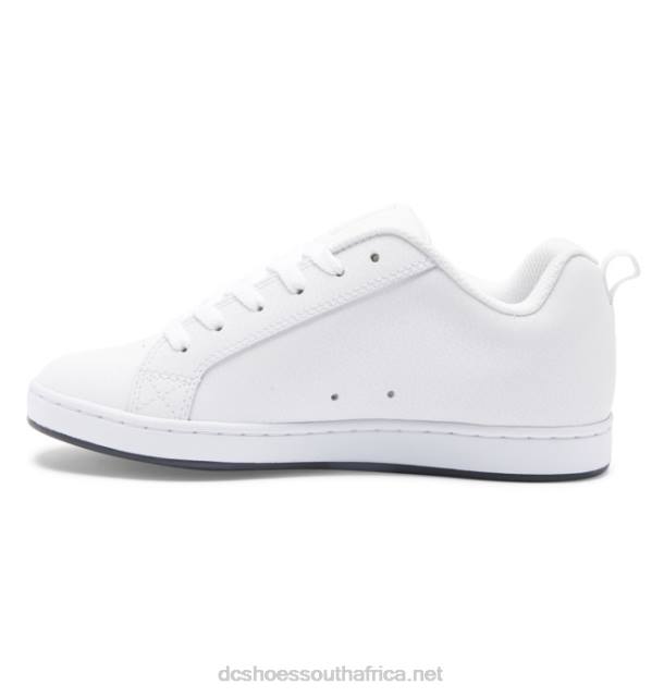 White/Black/Yellow PR2L448 DC Shoes Women's Court Graffik Shoes
