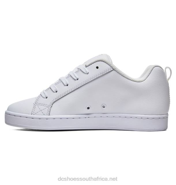 White PR2L442 DC Shoes Women's Court Graffik Shoes
