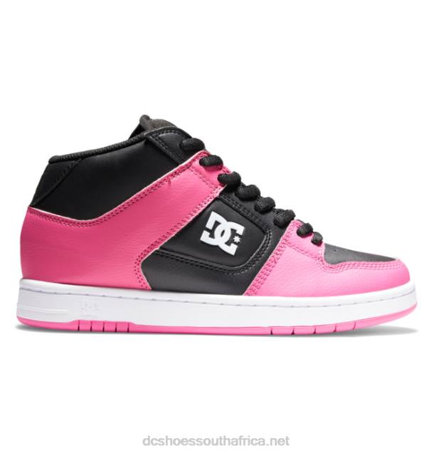 Black/Pink PR2L478 DC Shoes Women's Manteca 4 MID Mid-Top Shoes