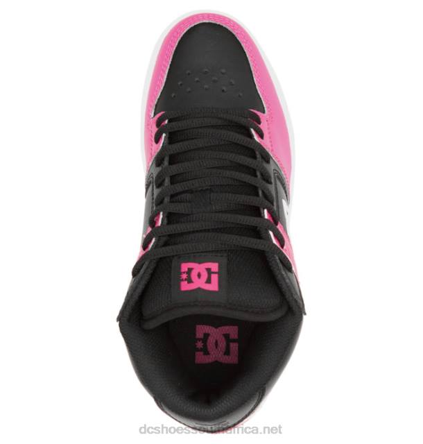 Black/Pink PR2L478 DC Shoes Women's Manteca 4 MID Mid-Top Shoes