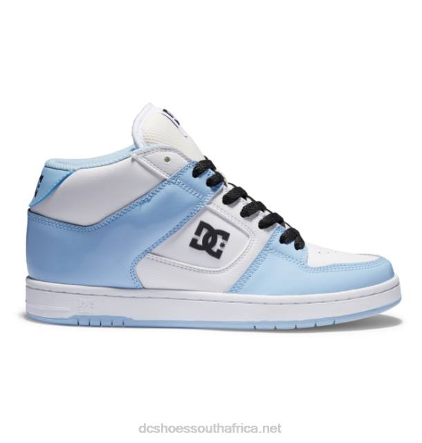 Blue/White/Black PR2L476 DC Shoes Manteca 4 Mid - Mid-Top Shoes for Women