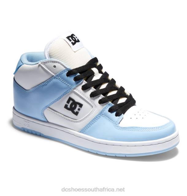 Blue/White/Black PR2L476 DC Shoes Manteca 4 Mid - Mid-Top Shoes for Women