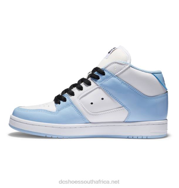 Blue/White/Black PR2L476 DC Shoes Manteca 4 Mid - Mid-Top Shoes for Women