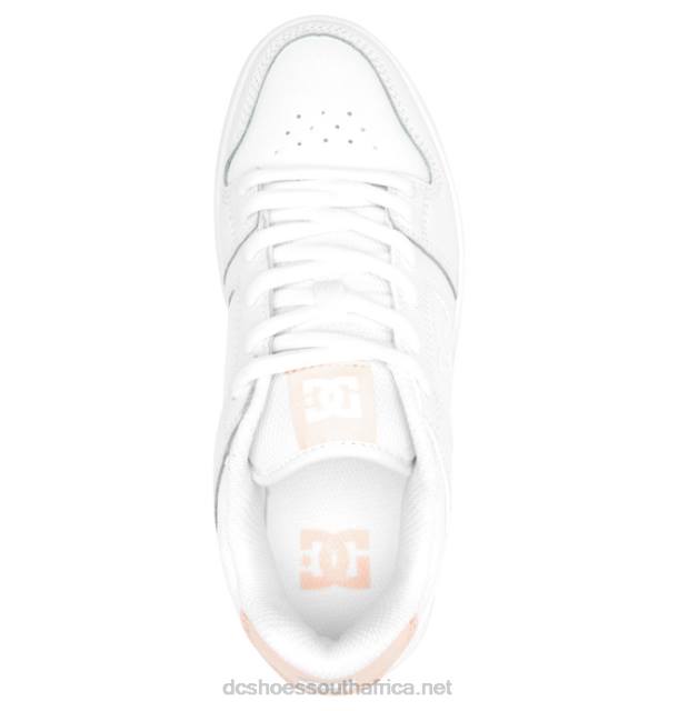 White/Pink PR2L503 DC Shoes Women's Manteca 4 Shoes
