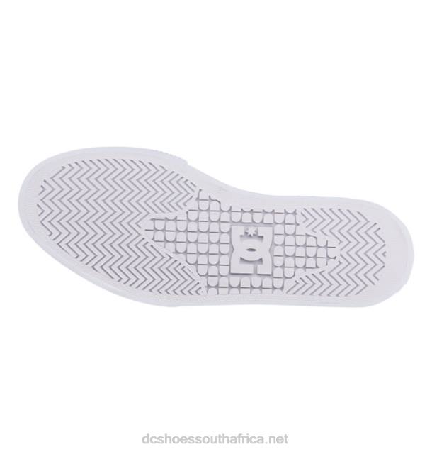White/Black/Flower PR2L470 DC Shoes Women's Manual HI High-Top Canvas Shoes