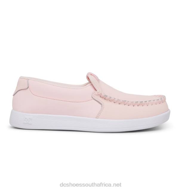 Light Pink PR2L434 DC Shoes Women's Villain Slip On Shoes