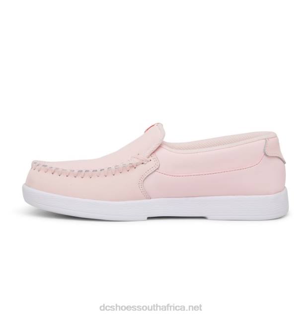 Light Pink PR2L434 DC Shoes Women's Villain Slip On Shoes