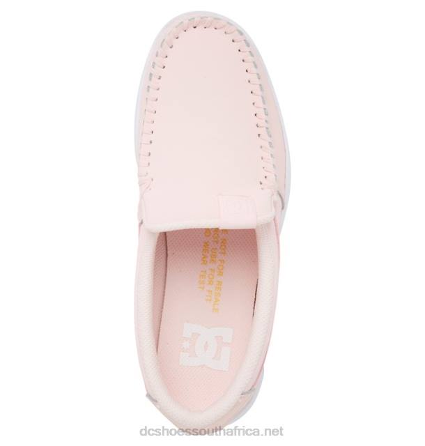 Light Pink PR2L434 DC Shoes Women's Villain Slip On Shoes